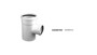 Imagen de RAMAL 87° 30 CON REDUCCION M-H 50X40MM PVC JUNTA ELASTICA
